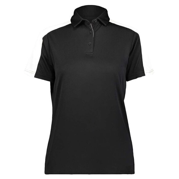 Augusta Sportswear Tops - Augusta Sportswear - Women's Two-Tone Vital Polo - 5029 - Black & White - 2XL